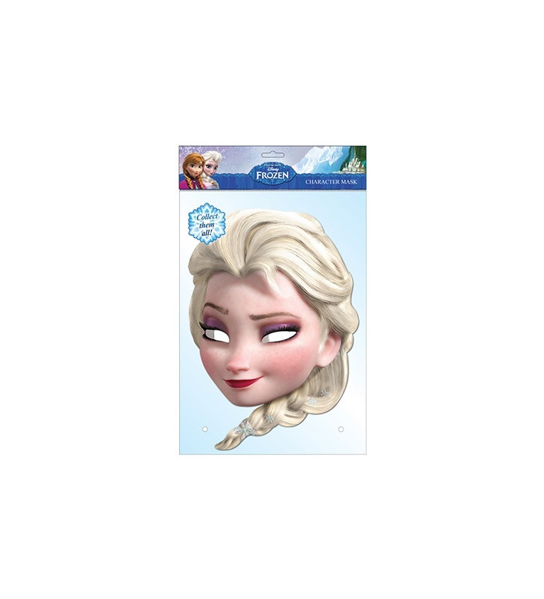 Papírová maska Elsa