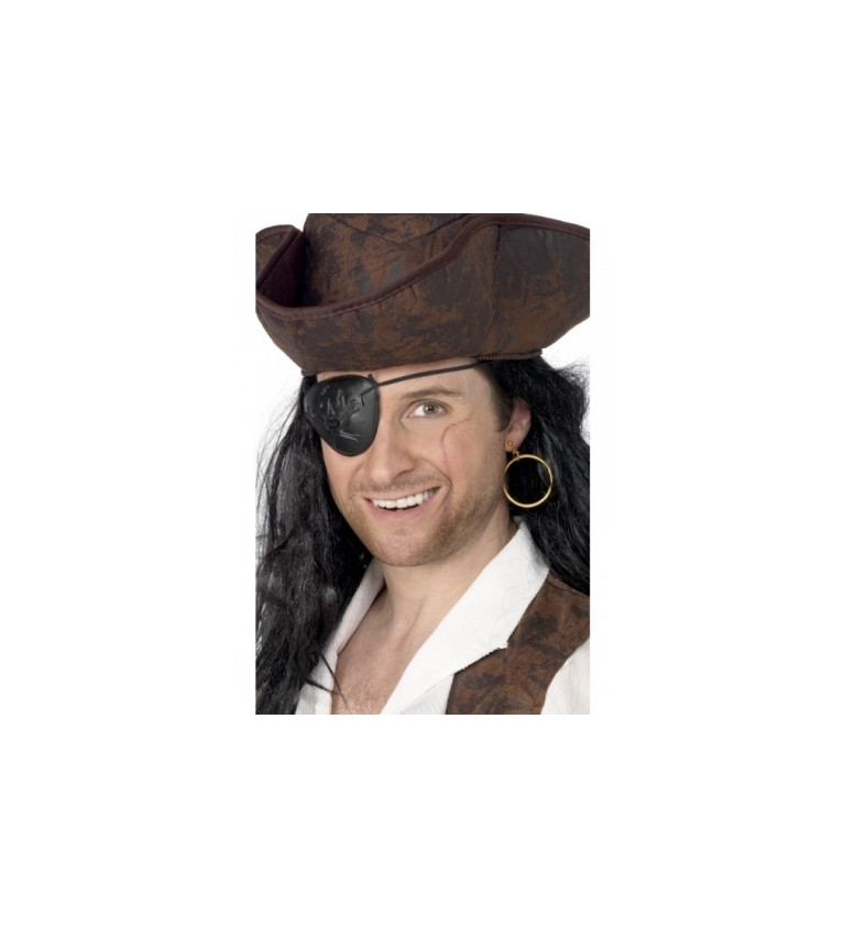 Pirátská klapka s náušnicí