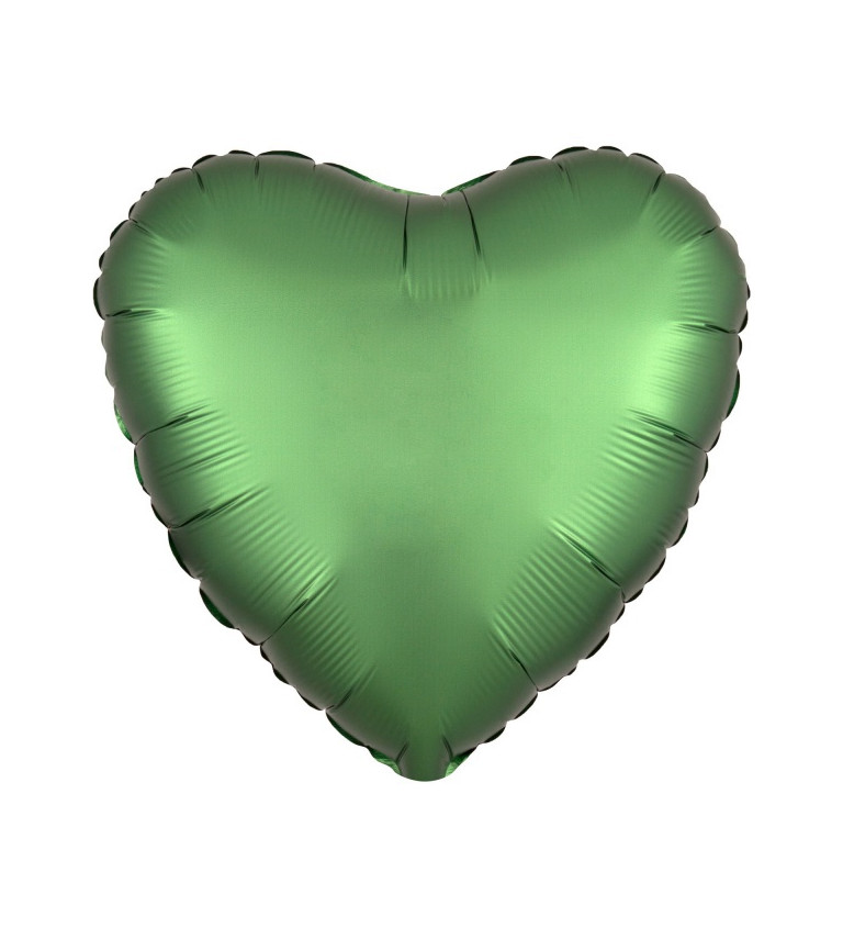 Fóliový balónek - Srdce Zelené