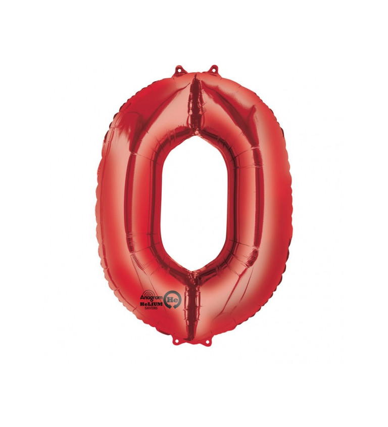 Fóliový balónek velký - Číslo 0