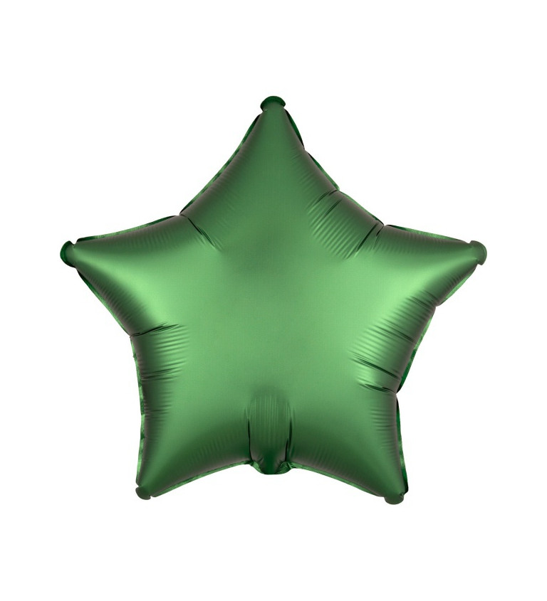 Fóliový balónek - Hvězda Zelená