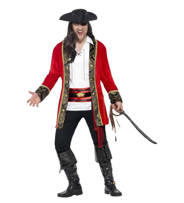 Červený pirát - Pánský kostým
