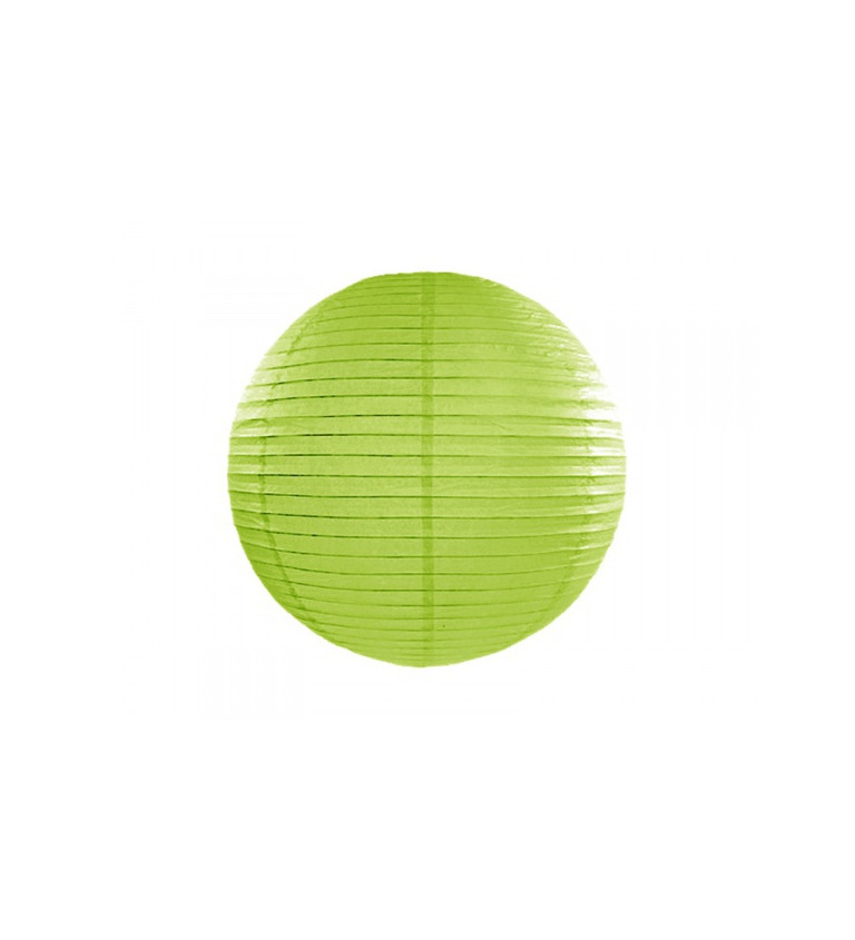 Papírový lampion II 35 cm - Zelený