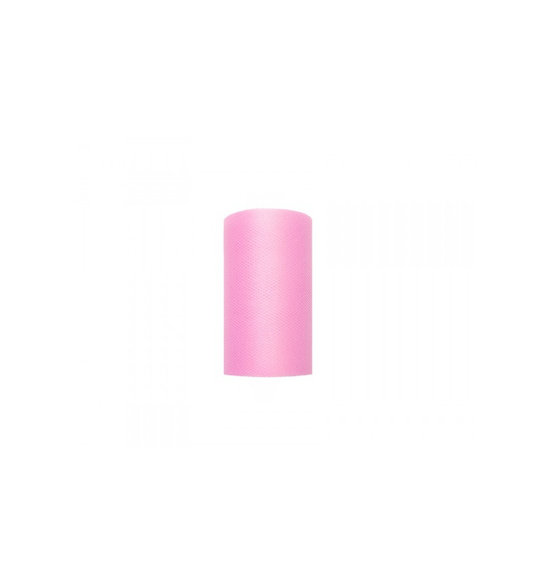 Světle růžový tyl - role (0,08 m)