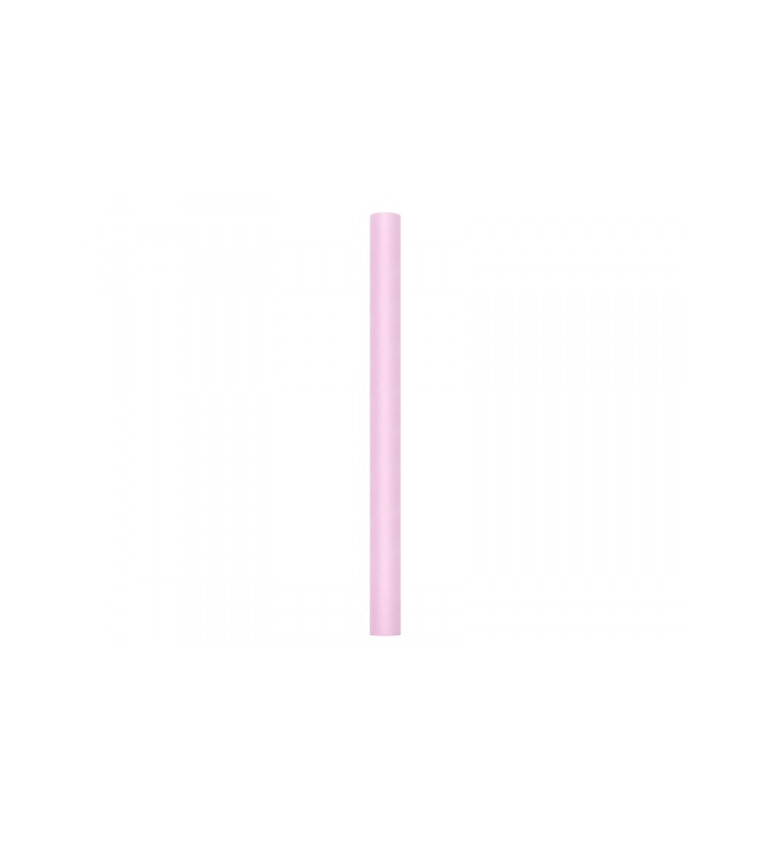 Bledě růžový tyl - role (0,8 m)