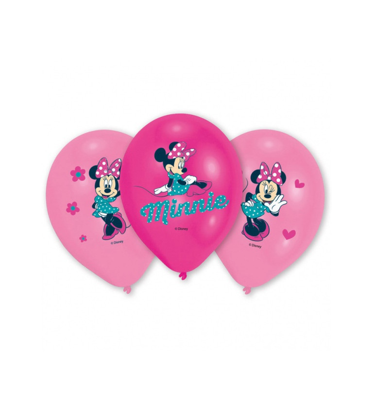 Latexové balónky Minnie mouse
