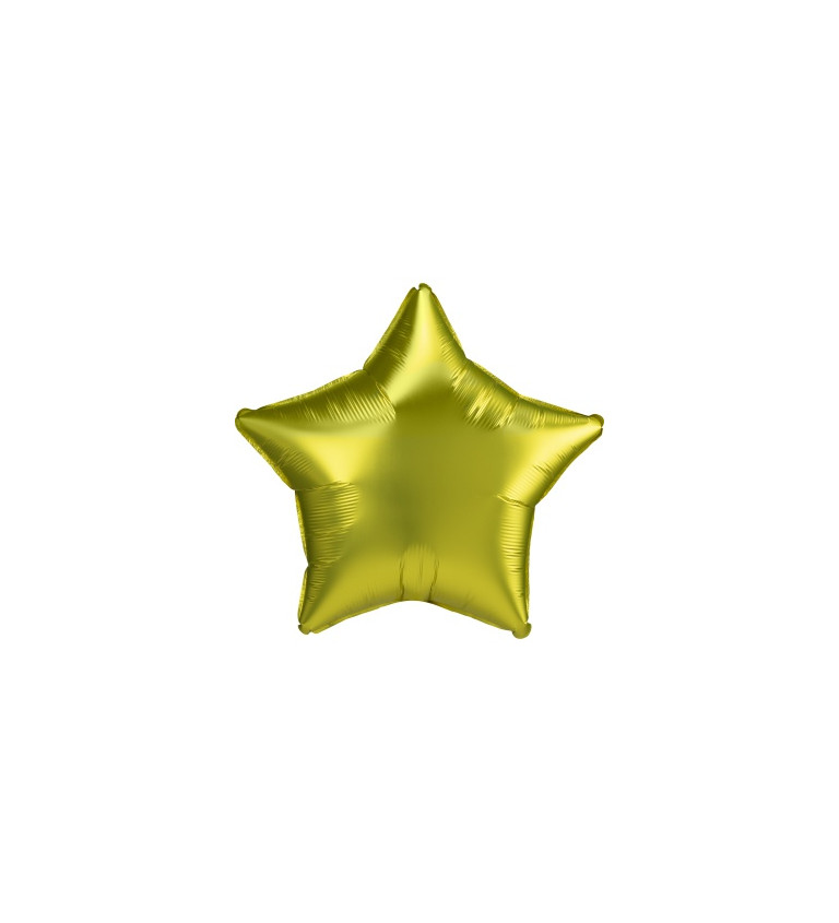 Zlatá hvězda - Fóliový balónek