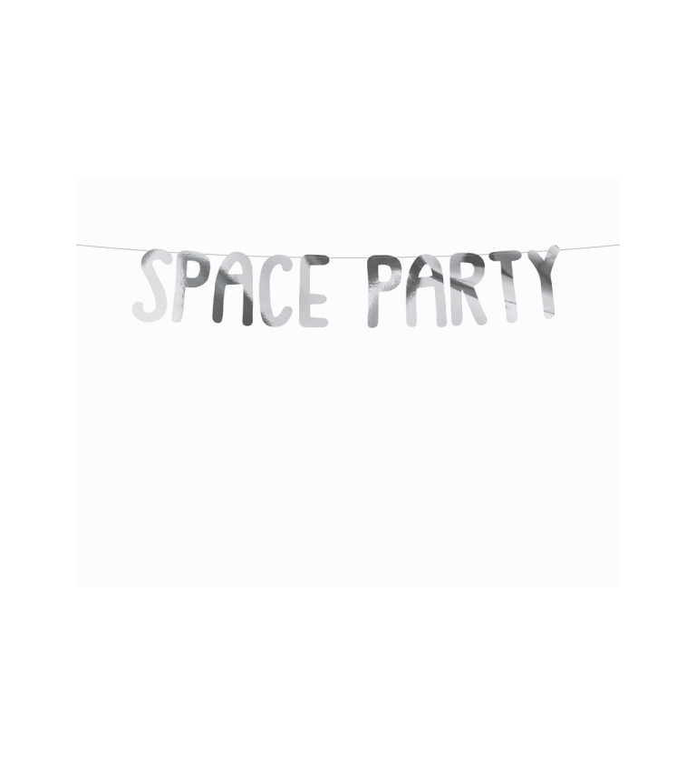 Stříbrný banner - Space Party