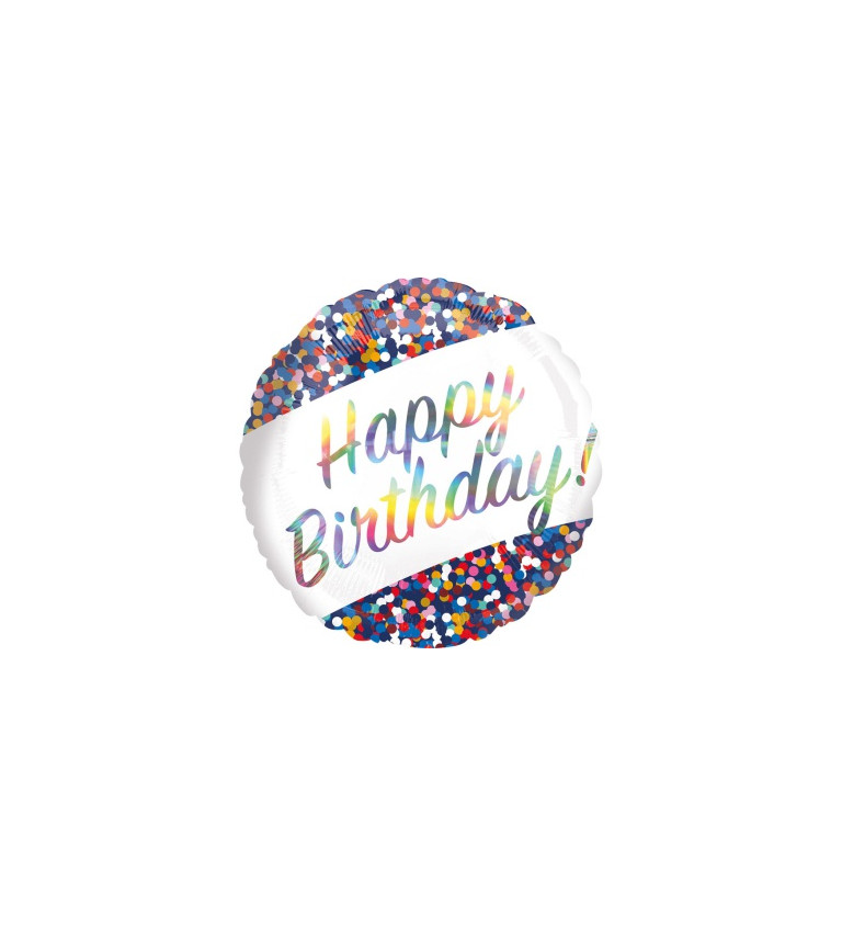 Narozeninový balón Happy birthday