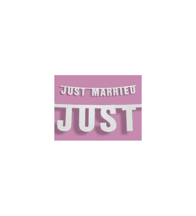 Dekorace - Girlanda "Just Married" 