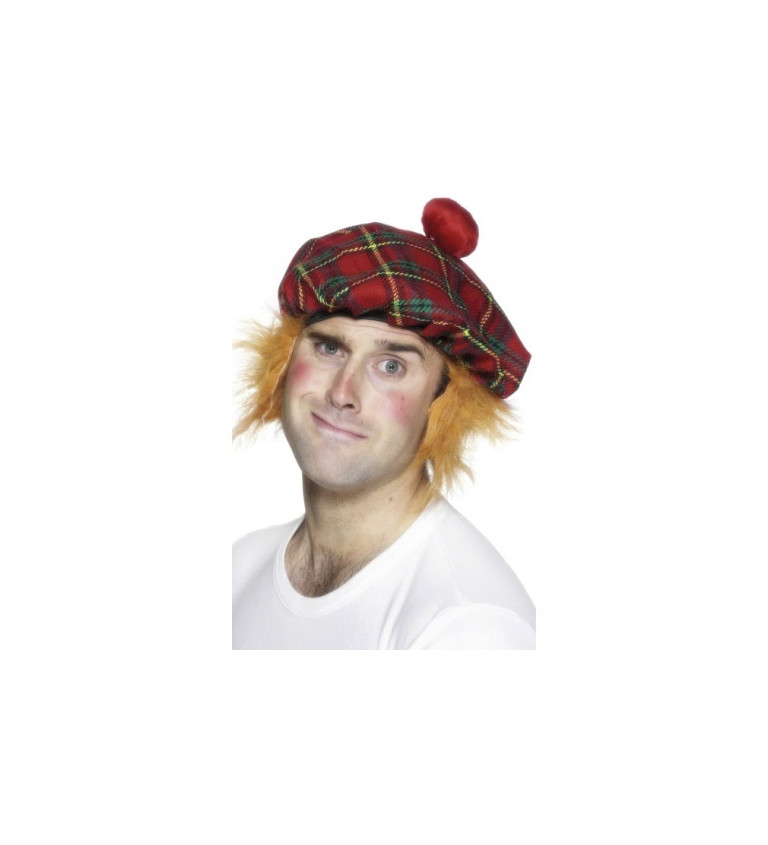 Skotská čepice s vlasy II