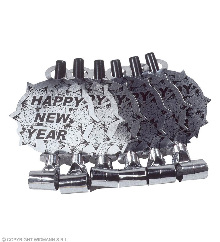 Frkačky "Happy New Year" - stříbrné