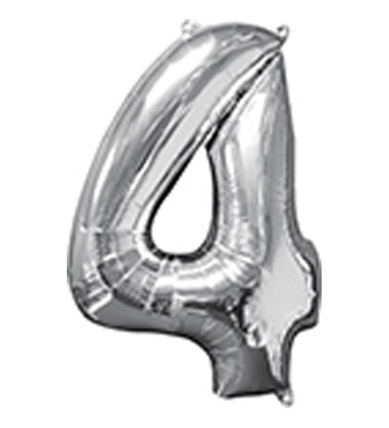 Fóliový balónek stříbrný - 4