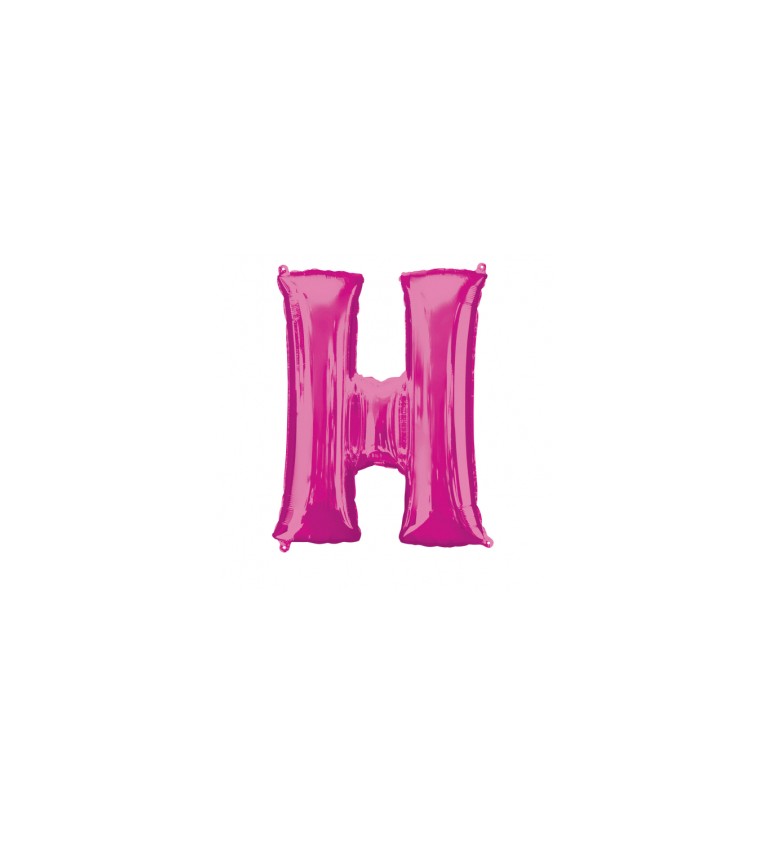 Fóliový balónek - H Růžový