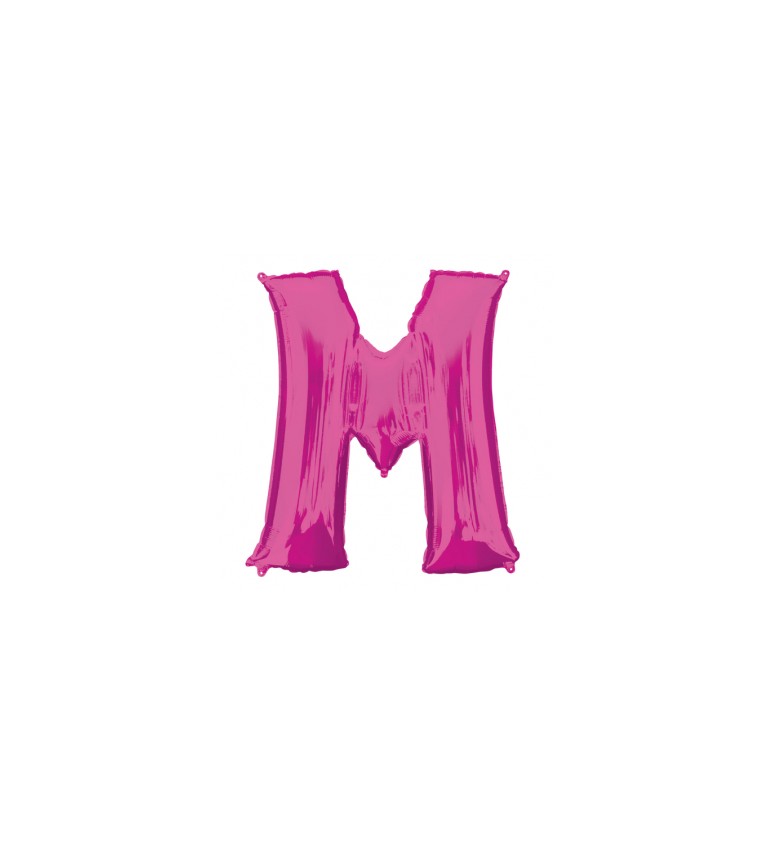 Fóliový balónek - M Růžový