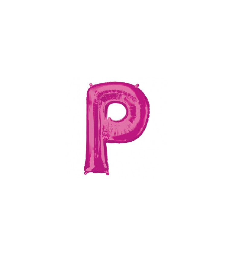 Fóliový balónek - P Růžový