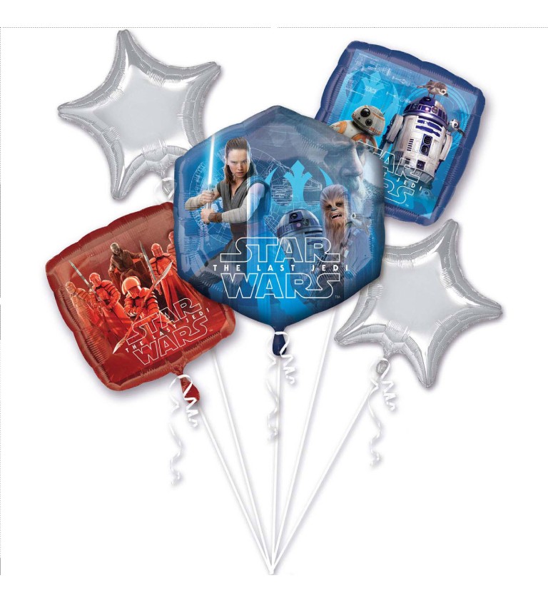 Sada fóliových balónků Star Wars The Last Jedi