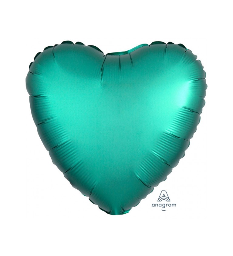 Fóliový balónek - Srdce Smaragdové