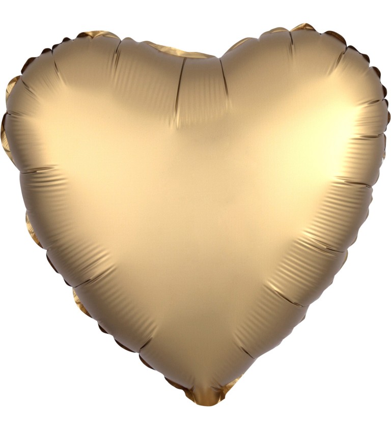 Fóliový balónek - Srdce Zlaté