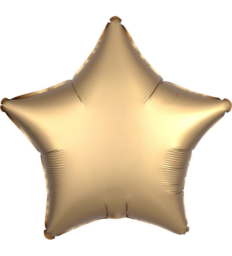 Fóliový balónek - Hvězda Zlatá