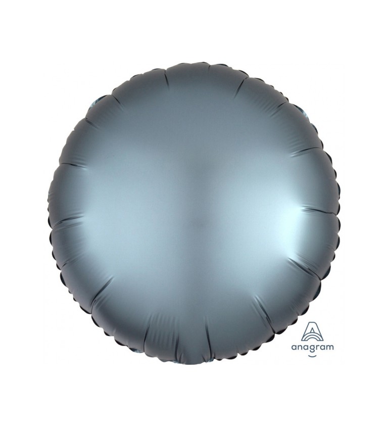 Fóliový balónek - Kolo Ocelově modré