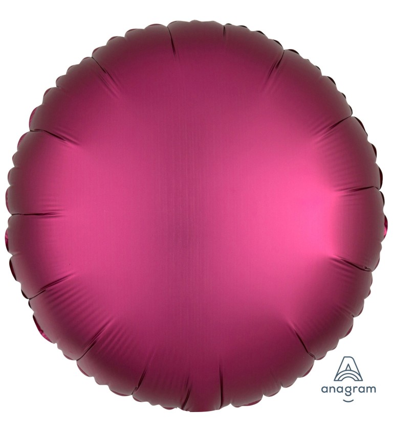 Fóliový balónek - Kolo Tmavě-růžové