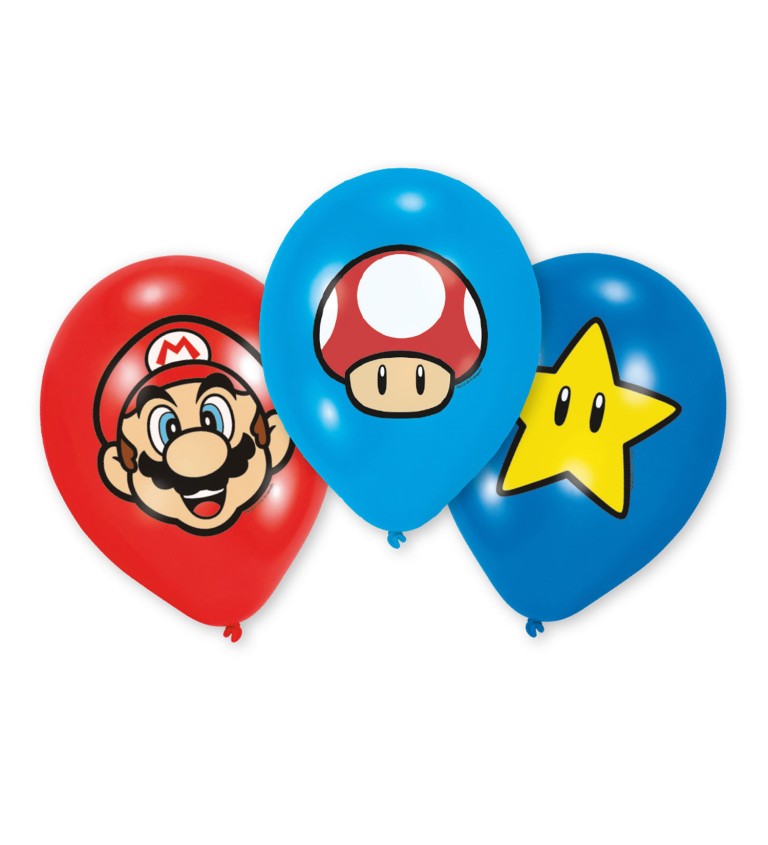 Latexové Balónky - Super Mario
