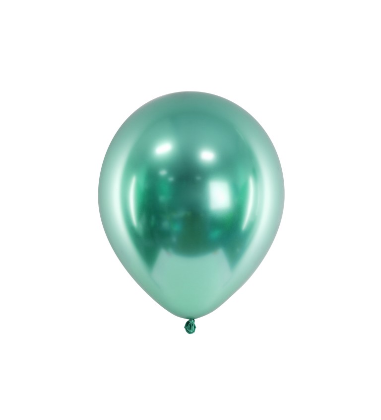 Chromově zelené balónky