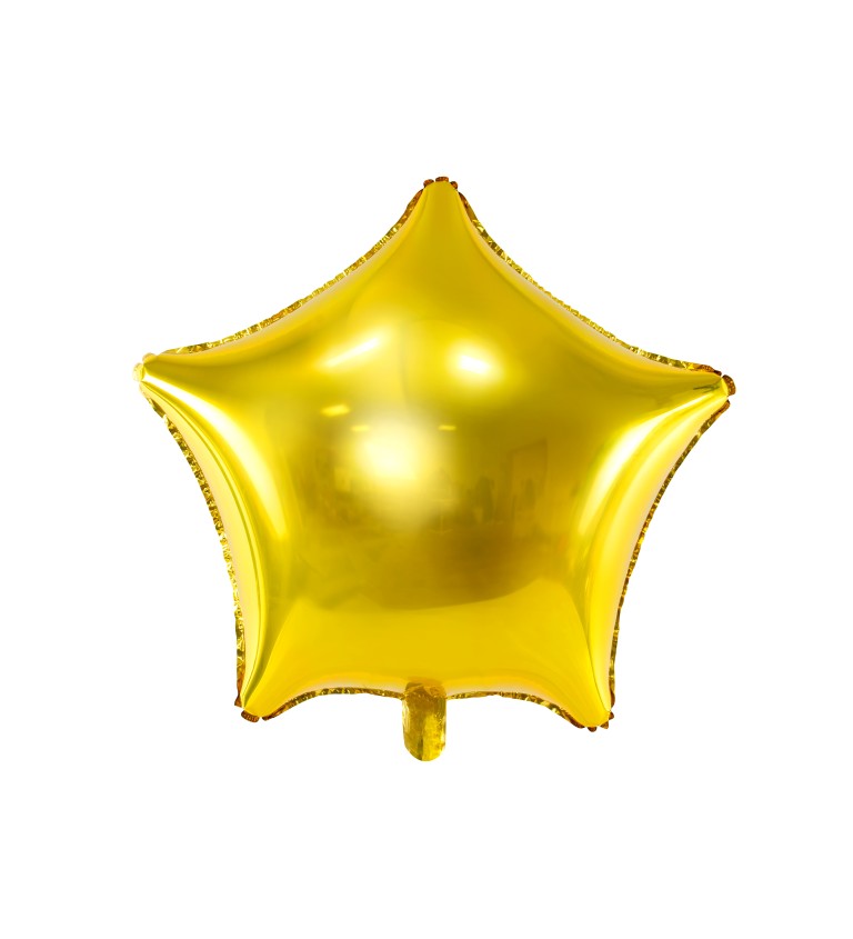 Zlatá balonková hvězda