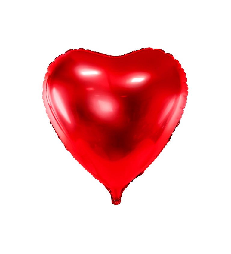 Fóliové červené srdce velké
