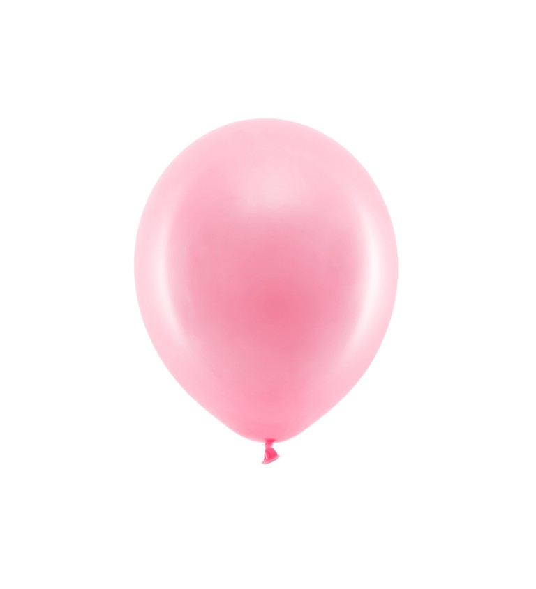 Růžové metalické balónky 10ks