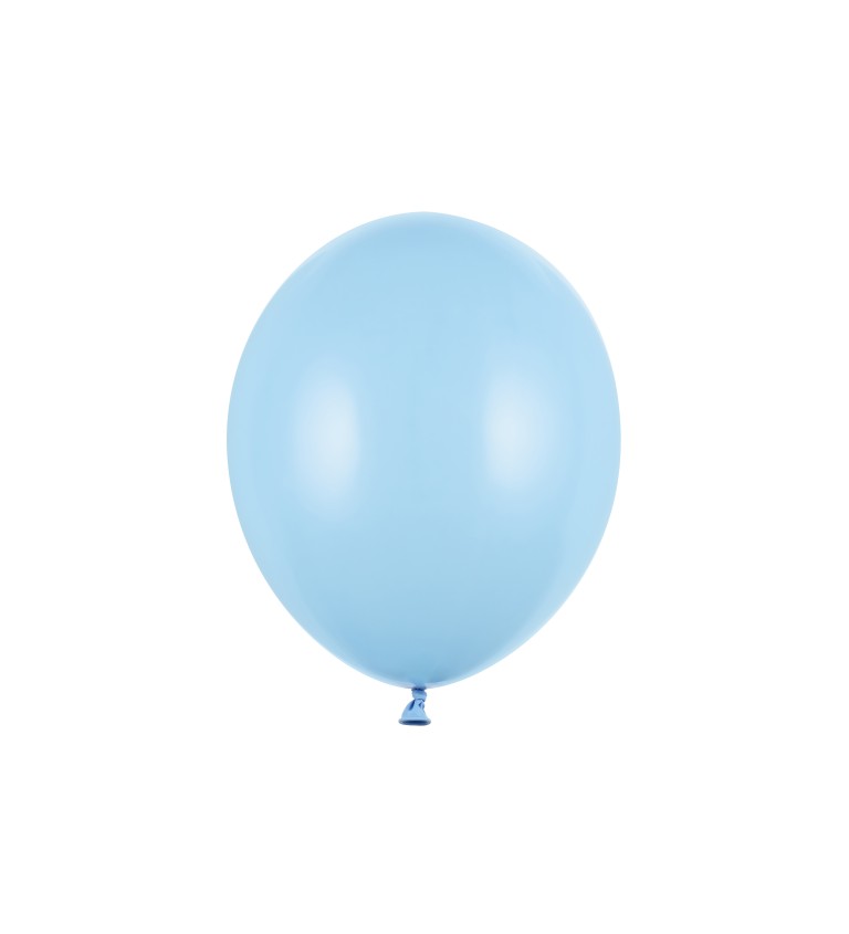 Balónek pastelový - světle modrá barva - 10 ks