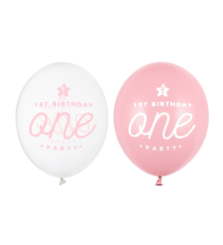 Balonek růžový - First Birthday