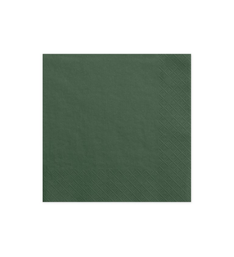 Ubrousky - tmavě zelené