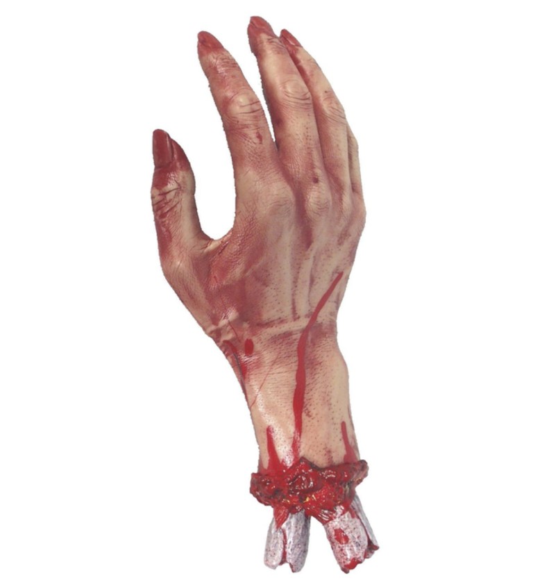 Krvavá lidská dlaň