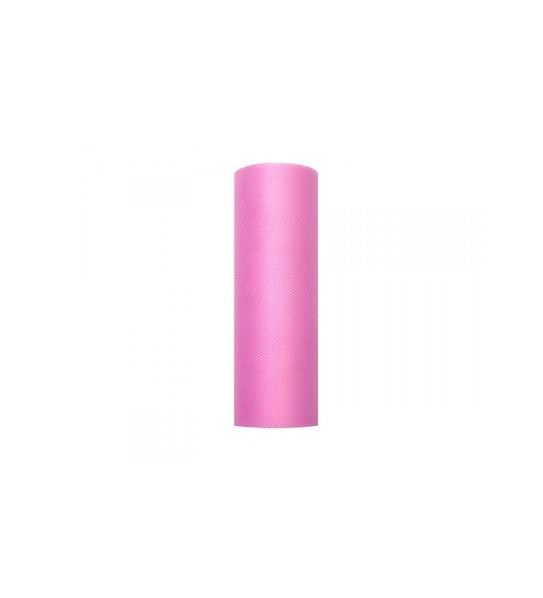Růžový tyl - role (0,15 m)