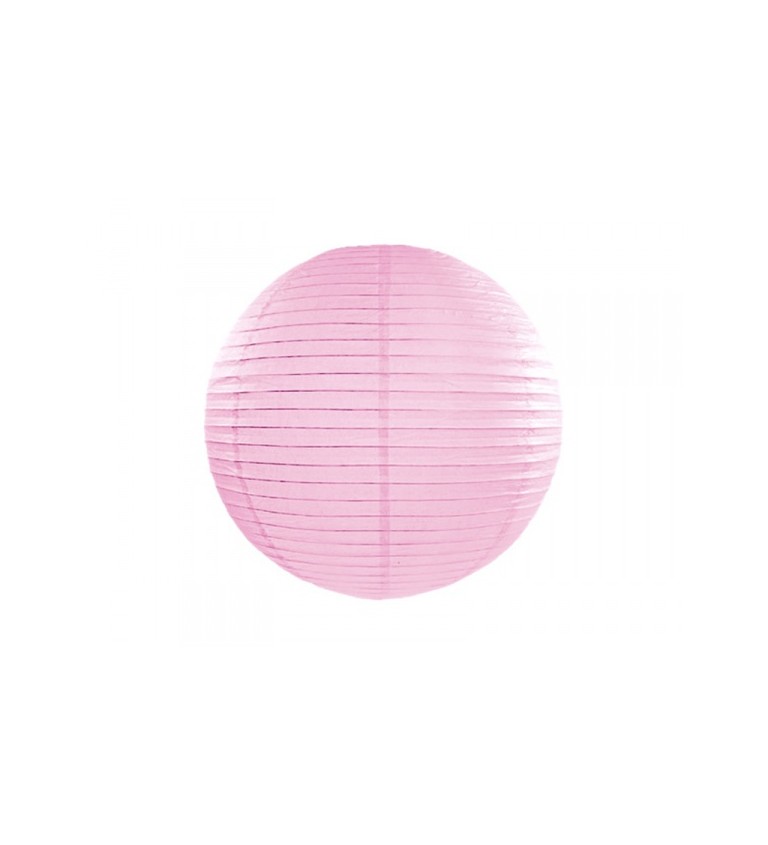 Papírový lampion II 45 cm - Světle růžový