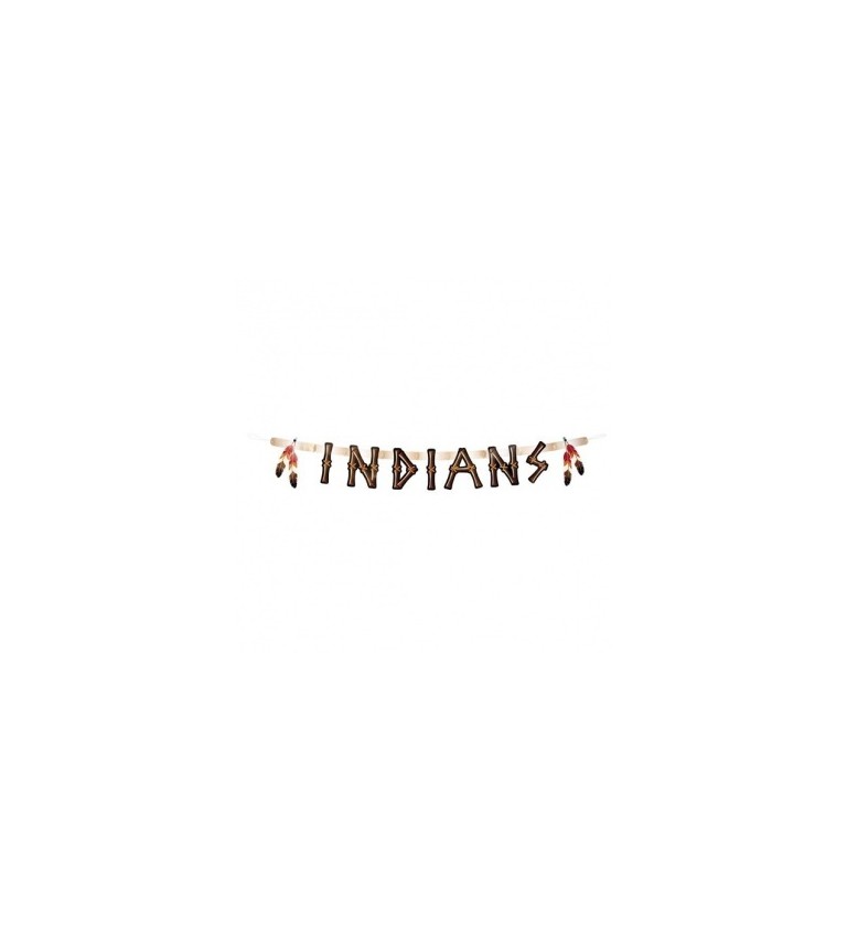 Dekorace - Girlanda Indians