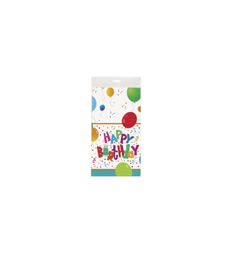 Dekorace - ubrus Happy birthday
