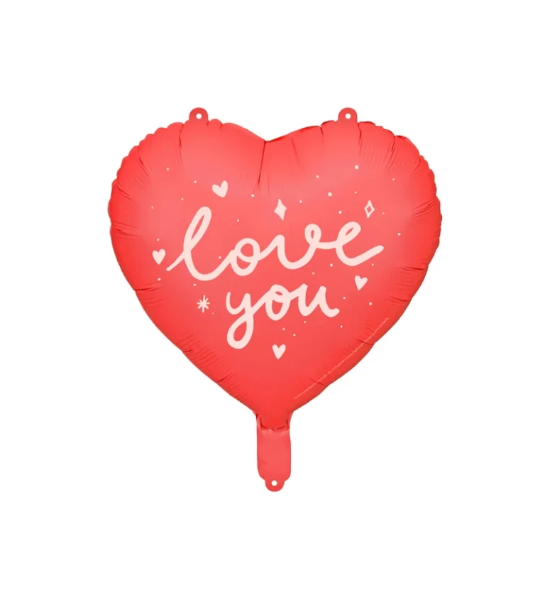 Balónek ve tvaru srdce - Love you