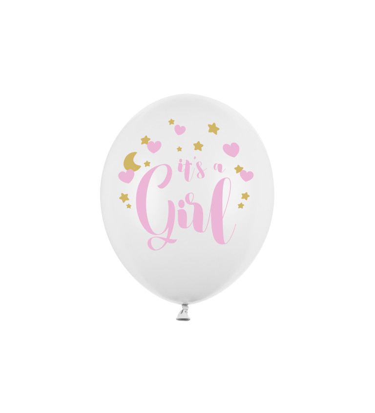 Sada balónků "It's a girl" - 6ks