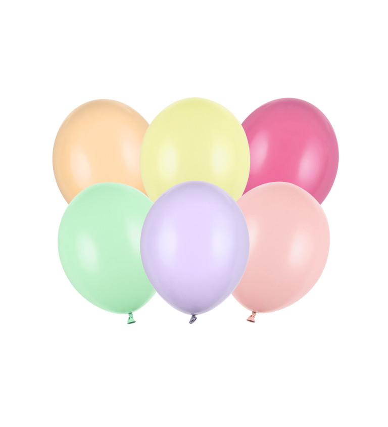 Mix pevných pastelových balónků