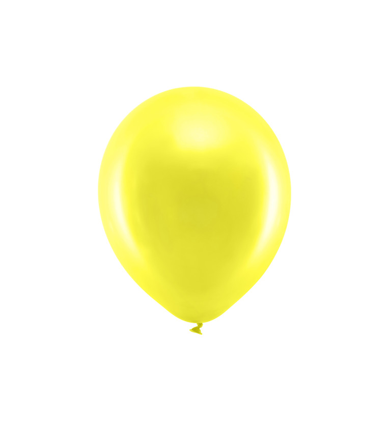 Rainbow balónky - žluté metalické