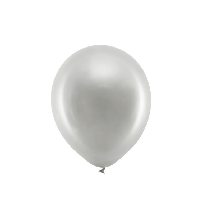 Balónky stříbrné balení 10 ks