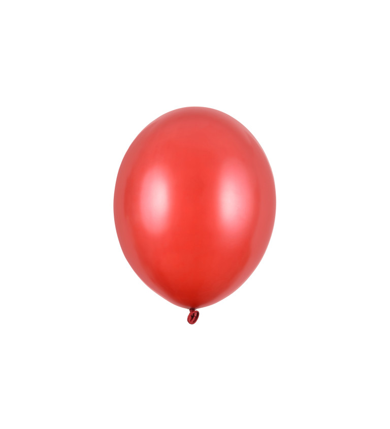 Latexové balónky - metalické červené
