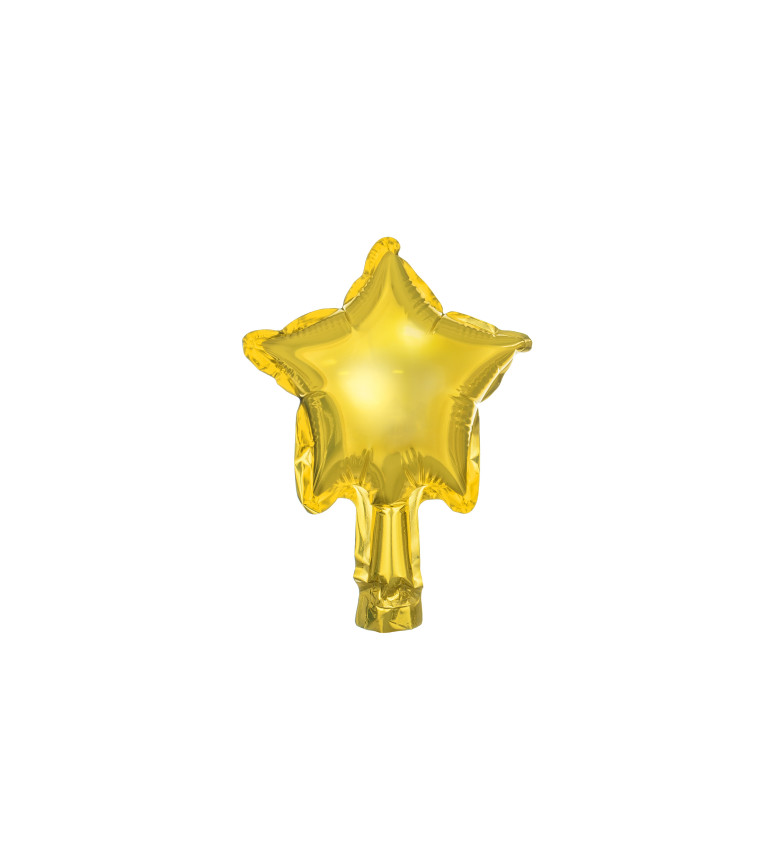 Fóliové balónky zlatých hvězd - 25 ks