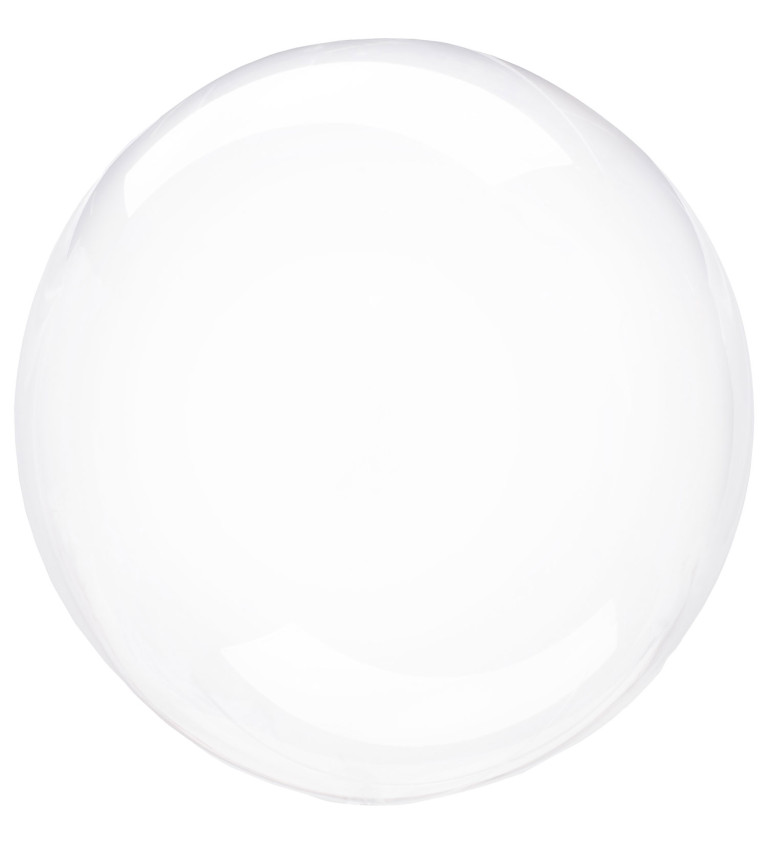Průhledný bílý balónek
