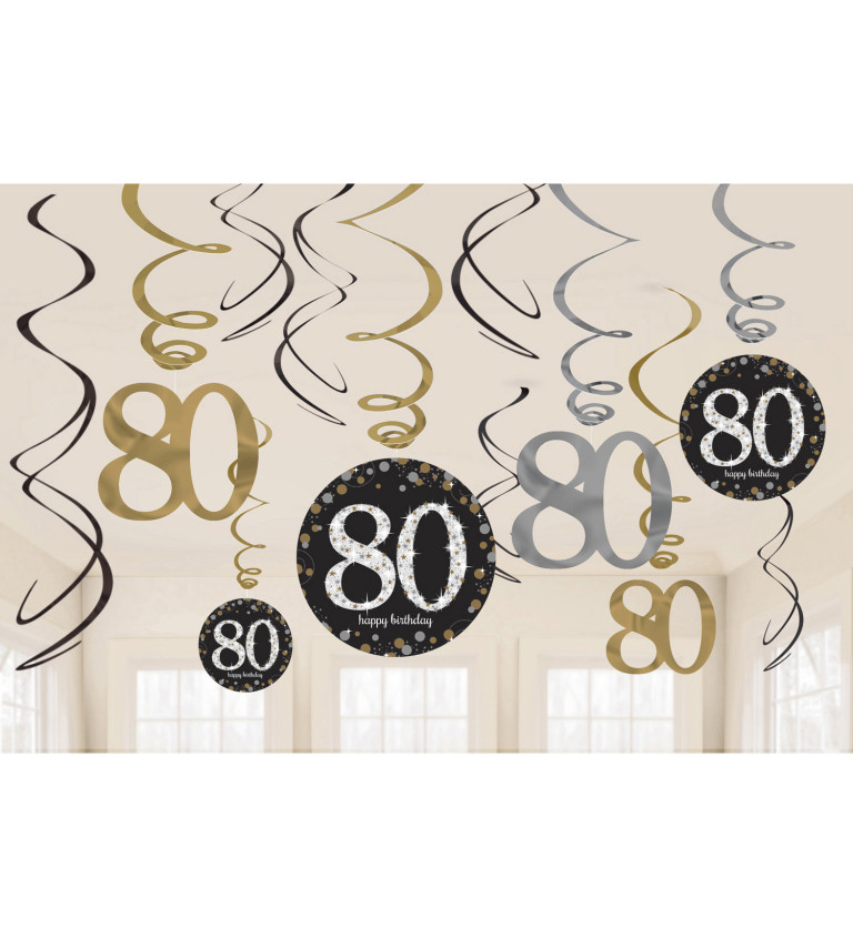 Zlaté závěsné spirály - 80 let