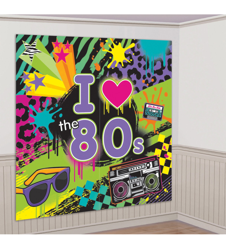 80s - Dekorace na stěnu