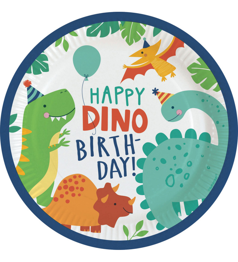 Talířky Dino - narozeniny